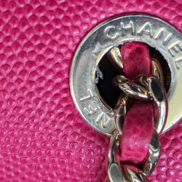 SOLD.$4000 direct Authentic Chanel business affinity red backpack, Caviar lea… - Picture 15 of 16